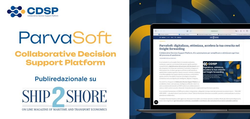 ParvaSoft su Ship2Shore: la Collaborative Decision Support Platform